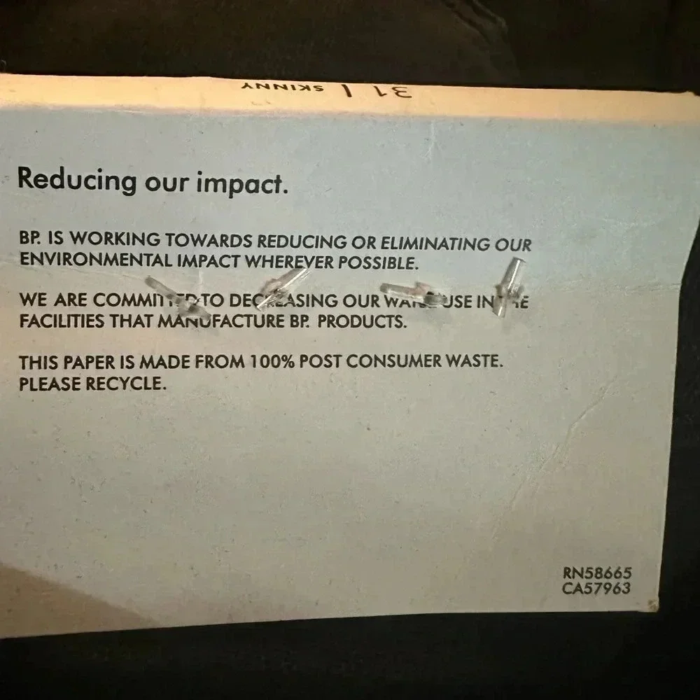 BP black paint splatter design jeans size 31/30 - Picture 8 of 10